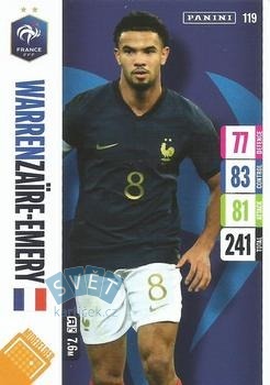 Warren Zaire-Emery France Panini Adrenalyn XL England 2024 Tournament Edition #119