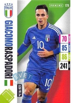 Giacomo Raspadori Italy Panini Adrenalyn XL England 2024 Tournament Edition #178