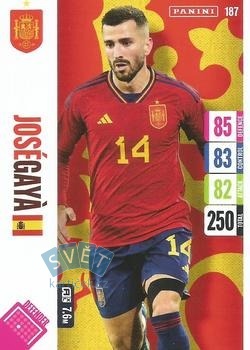 Jose Gaya Spain Panini Adrenalyn XL England 2024 Tournament Edition #187