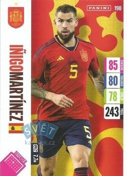 Inigo Martinez Spain Panini Adrenalyn XL England 2024 Tournament Edition #190