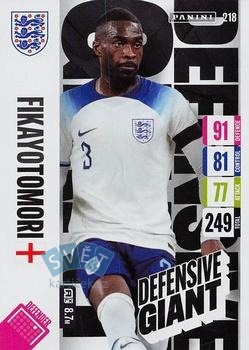Fikayo Tomori England Panini Adrenalyn XL England 2024 Tournament Edition Defensive Giant #218