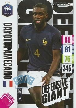 Dayot Upamecano France Panini Adrenalyn XL England 2024 Tournament Edition Defensive Giant #220