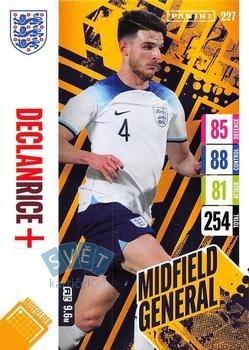 Declan Rice England Panini Adrenalyn XL England 2024 Tournament Edition Midfield General #227