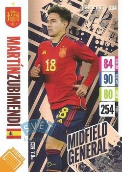 Martin Zubimendi Spain Panini Adrenalyn XL England 2024 Tournament Edition Midfield General #234