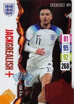 Jack Grealish England Panini Adrenalyn XL England 2024 Tournament Edition Fire #271
