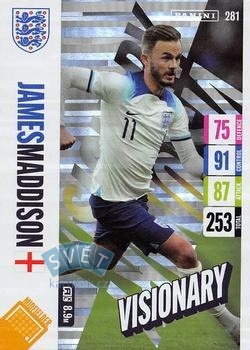 James Maddison England Panini Adrenalyn XL England 2024 Tournament Edition Visionary #281