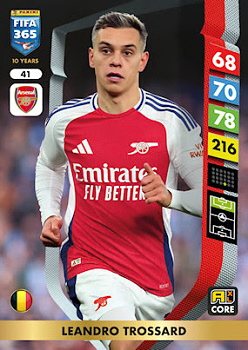 Leandro Trossard Arsenal Panini FIFA 365 2025 Adrenalyn XL #41