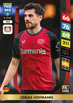 Jonas Hofmann Bayer 04 Leverkusen Panini FIFA 365 2025 Adrenalyn XL #112