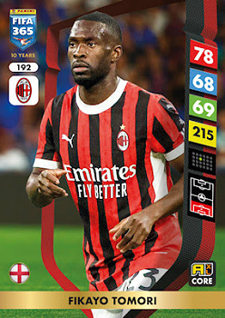 Fikayo Tomori A.C. Milan Panini FIFA 365 2025 Adrenalyn XL #192