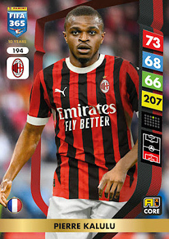 Pierre Kalulu A.C. Milan Panini FIFA 365 2025 Adrenalyn XL #194