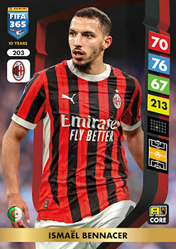Ismael Bennacer A.C. Milan Panini FIFA 365 2025 Adrenalyn XL #203