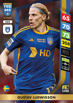 Gustav Ludwigson Ulsan Hyundai Panini FIFA 365 2025 Adrenalyn XL #223