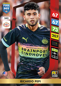 Ricardo Pepi PSV Eindhoven Panini FIFA 365 2025 Adrenalyn XL #242
