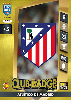 Club Badge Atletico Madrid Panini FIFA 365 2025 Adrenalyn XL Club Badge #262