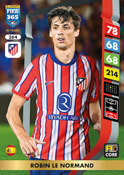 Robin Le Normand Atletico Madrid Panini FIFA 365 2025 Adrenalyn XL #264