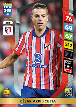 Cesar Azpilicueta Atletico Madrid Panini FIFA 365 2025 Adrenalyn XL #266