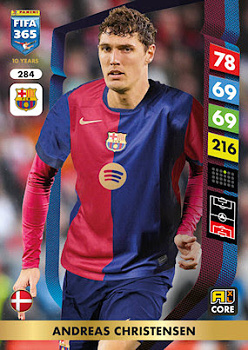 Andreas Christensen FC Barcelona Panini FIFA 365 2025 Adrenalyn XL #284