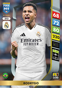 Rodrygo Real Madrid Panini FIFA 365 2025 Adrenalyn XL #313