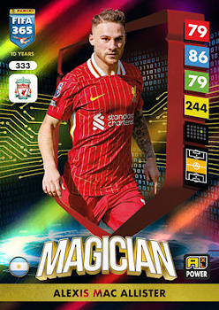 Alexis Mac Allister Liverpool Panini FIFA 365 2025 Adrenalyn XL Magician #333