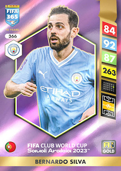 Bernardo Silva Manchester City Panini FIFA 365 2025 Adrenalyn XL FIFA Club World Cup 2023 #366