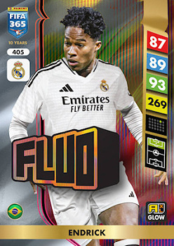 Endrick Real Madrid Panini FIFA 365 2025 Adrenalyn XL Fluo #405