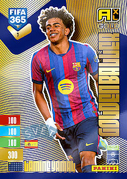 Lamine Yamal FC Barcelona Panini FIFA 365 2027 Adrenalyn XL Golden Baller #7