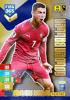 Cristiano Ronaldo Portugal Panini FIFA 365 2027 Adrenalyn XL Golden Baller #8