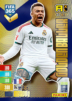 Kylian Mbappe Real Madrid Panini FIFA 365 2027 Adrenalyn XL Golden Baller #9