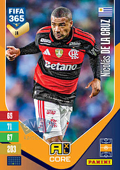 Nicolas de la Cruz Flamengo Panini FIFA 365 2027 Adrenalyn XL #14