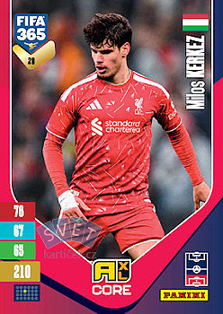 Milos Kerkez Liverpool Panini FIFA 365 2027 Adrenalyn XL #20