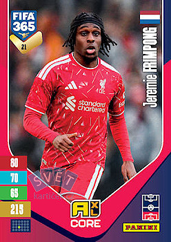 Jeremie Frimpong Liverpool Panini FIFA 365 2027 Adrenalyn XL #21