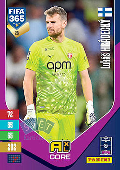 Lukas Hradecky AS Monaco Panini FIFA 365 2027 Adrenalyn XL #28