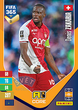 Denis Zakaria AS Monaco Panini FIFA 365 2027 Adrenalyn XL #31
