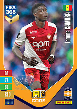 Lamine Camara AS Monaco Panini FIFA 365 2027 Adrenalyn XL #32