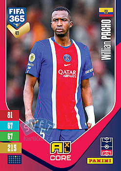 Willian Pacho Paris Saint-Germain Panini FIFA 365 2027 Adrenalyn XL #47
