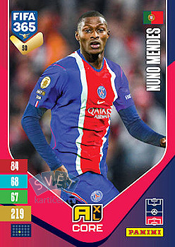 Nuno Mendes Paris Saint-Germain Panini FIFA 365 2027 Adrenalyn XL #50