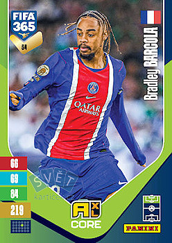 Bradley Barcola Paris Saint-Germain Panini FIFA 365 2027 Adrenalyn XL #54