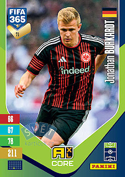 Jonathan Burkardt Eintracht Frankfurt Panini FIFA 365 2027 Adrenalyn XL #71