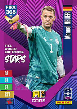 Manuel Neuer Germany Panini FIFA 365 2027 Adrenalyn XL FIFA World Cup 2026 Stars #158