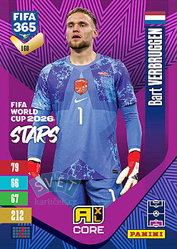 Bart Verbruggen Netherlands Panini FIFA 365 2027 Adrenalyn XL FIFA World Cup 2026 Stars #160