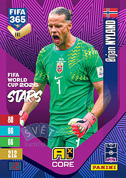 Orjan Nyland Norway Panini FIFA 365 2027 Adrenalyn XL FIFA World Cup 2026 Stars #161