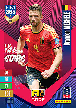 Brandon Mechele Belgium Panini FIFA 365 2027 Adrenalyn XL FIFA World Cup 2026 Stars #166