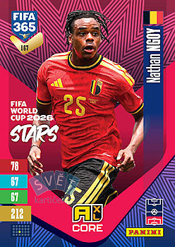 Nathan Nagy Belgium Panini FIFA 365 2027 Adrenalyn XL FIFA World Cup 2026 Stars #167