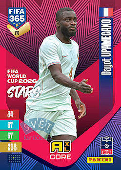 Dayot Upamecano France Panini FIFA 365 2027 Adrenalyn XL FIFA World Cup 2026 Stars #171
