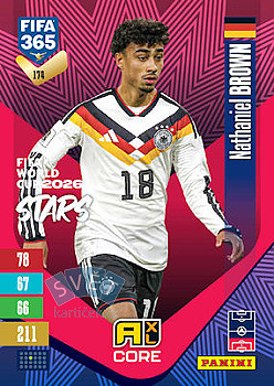 Nathaniel Brown Germany Panini FIFA 365 2027 Adrenalyn XL FIFA World Cup 2026 Stars #174