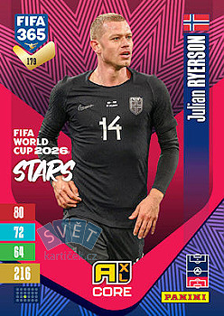Julian Ryerson Norway Panini FIFA 365 2027 Adrenalyn XL FIFA World Cup 2026 Stars #179