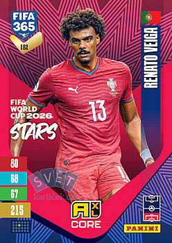 Renato Veiga Portugal Panini FIFA 365 2027 Adrenalyn XL FIFA World Cup 2026 Stars #182