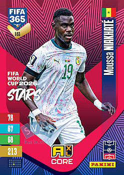 Moussa Niakhate Senegal Panini FIFA 365 2027 Adrenalyn XL FIFA World Cup 2026 Stars #183