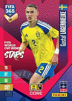 Gustaf Lagerbielke Sweden Panini FIFA 365 2027 Adrenalyn XL FIFA World Cup 2026 Stars #184