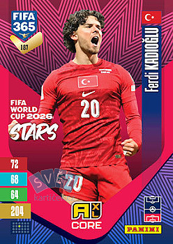 Ferdi Kadioglu Turkey Panini FIFA 365 2027 Adrenalyn XL FIFA World Cup 2026 Stars #187